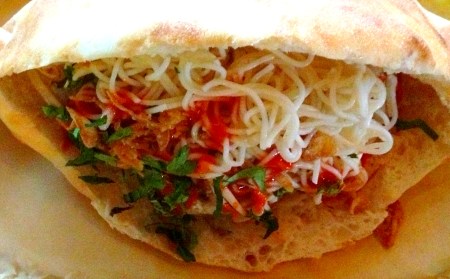 Asian Meatball Sandwich