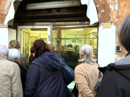 Crowd Outside Il Boccione