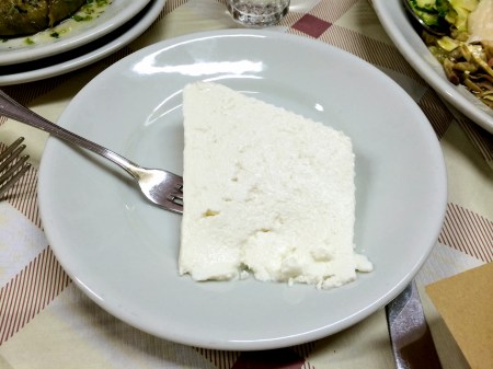 Fresh Ricotta on Plate