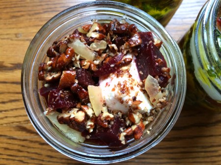 Goat Cheese with Beets Top