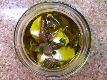 Goat Cheese with Porcinis Top