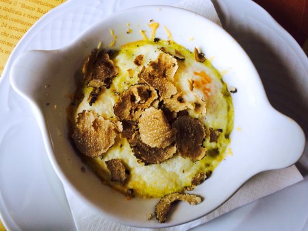 Eggs with Black Truffle and Pecorino